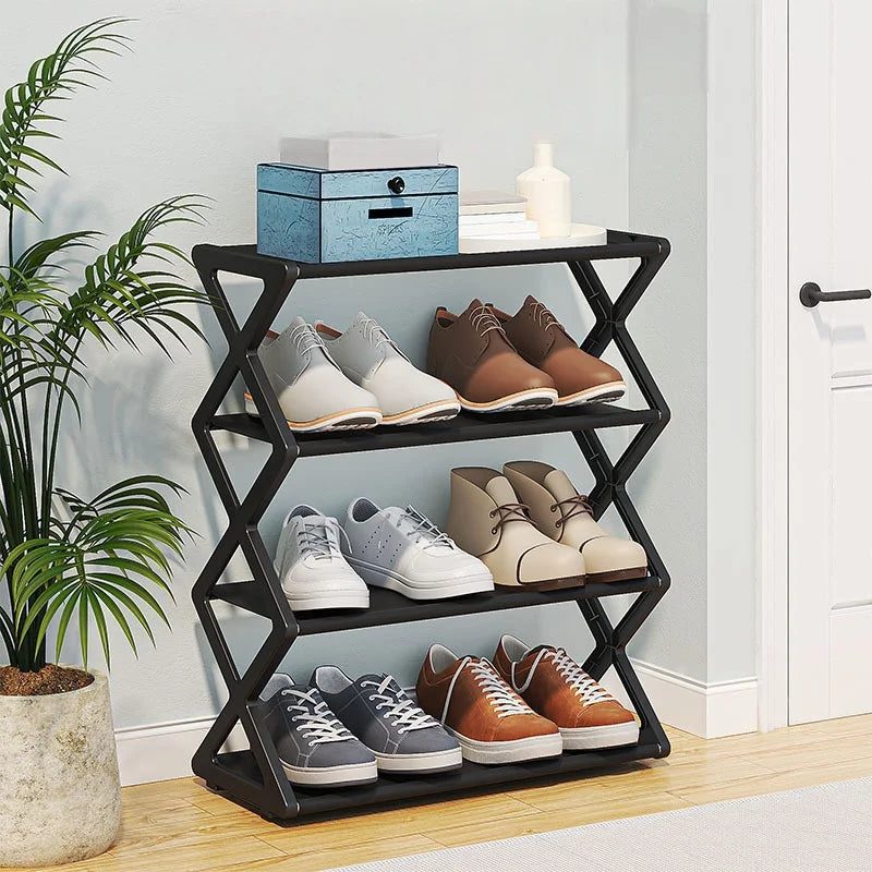 NANKO StackPro™ | Organizador Dobrável de Sapatos 4 Níveis