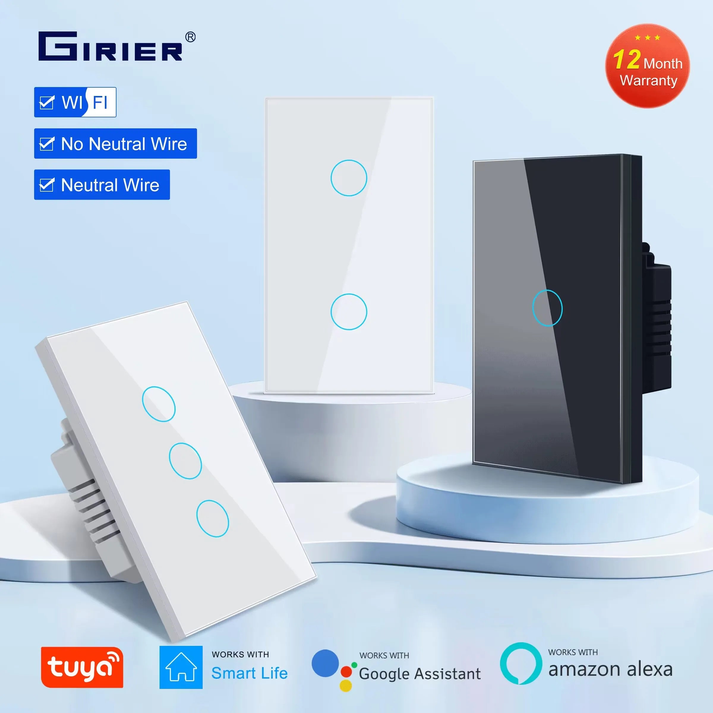 NANKO TouchSwitch™ | Interruptor Inteligente Wi-Fi Touch