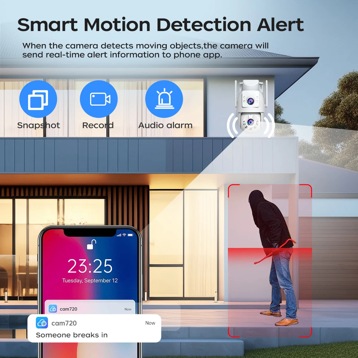 NANKO Vision Pro™ | Câmera Inteligente Wi-Fi PTZ Dupla 360°