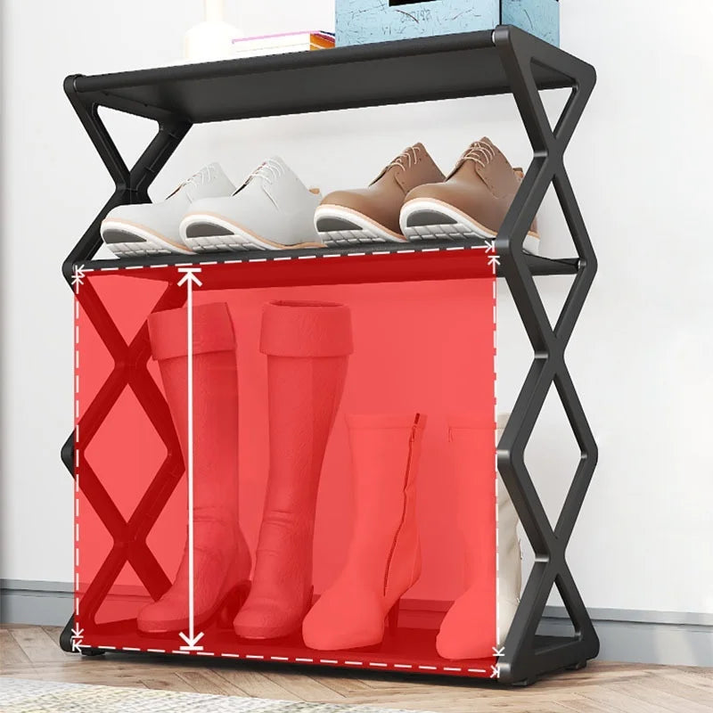 NANKO StackPro™ | Organizador Dobrável de Sapatos 4 Níveis