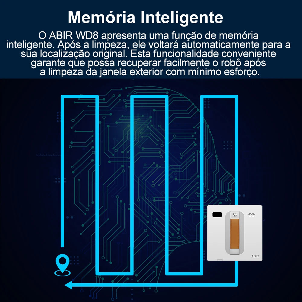 NANKO CrystalPro™ | Robô Inteligente Limpa-Vidros com Pulverização Automática