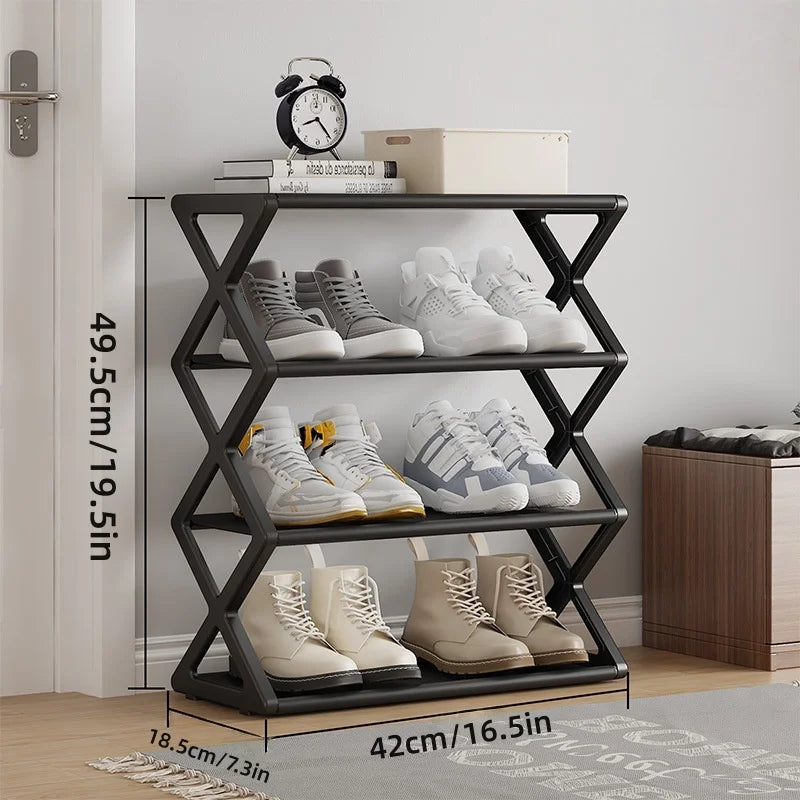 NANKO StackPro™ | Organizador Dobrável de Sapatos 4 Níveis