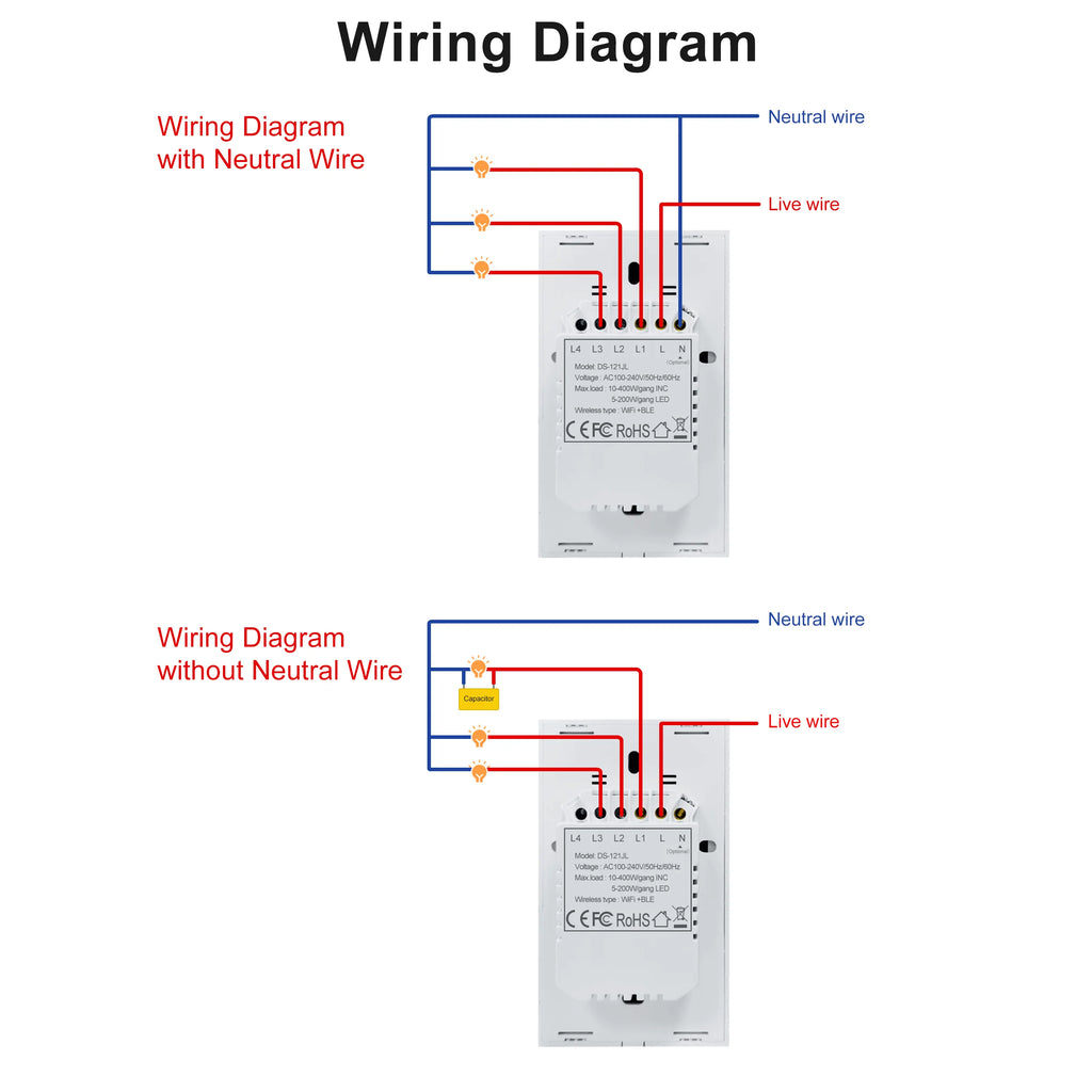 NANKO TouchSwitch™ | Interruptor Inteligente Wi-Fi Touch