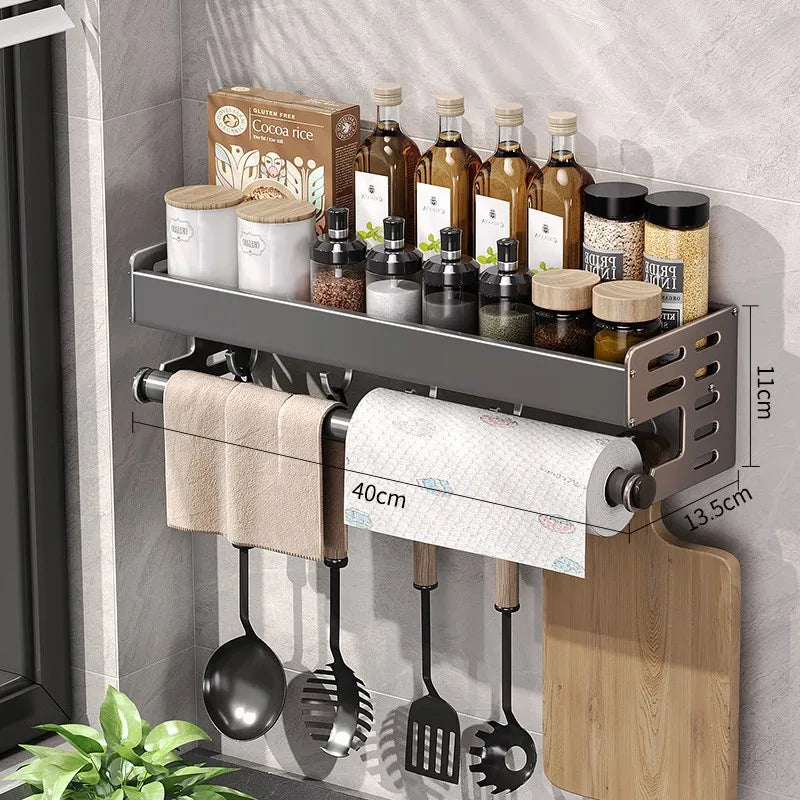 NANKO KitchenRack™ | Organizador de Parede Multifuncional para Cozinha