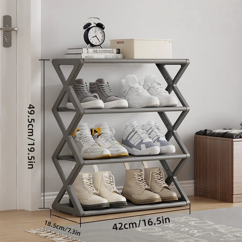 NANKO StackPro™ | Organizador Dobrável de Sapatos 4 Níveis