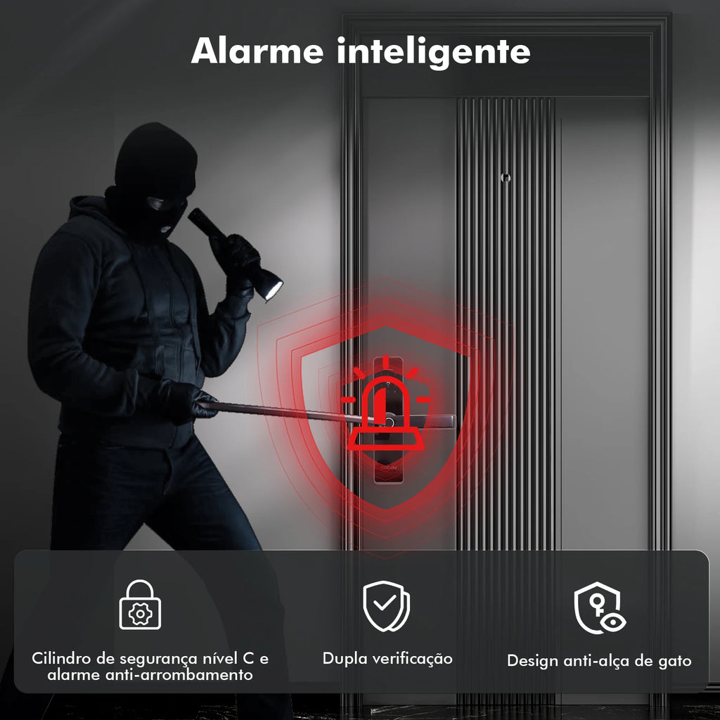 NANKO SmartLock™|Fechadura Inteligente Wi-Fi com Biometria