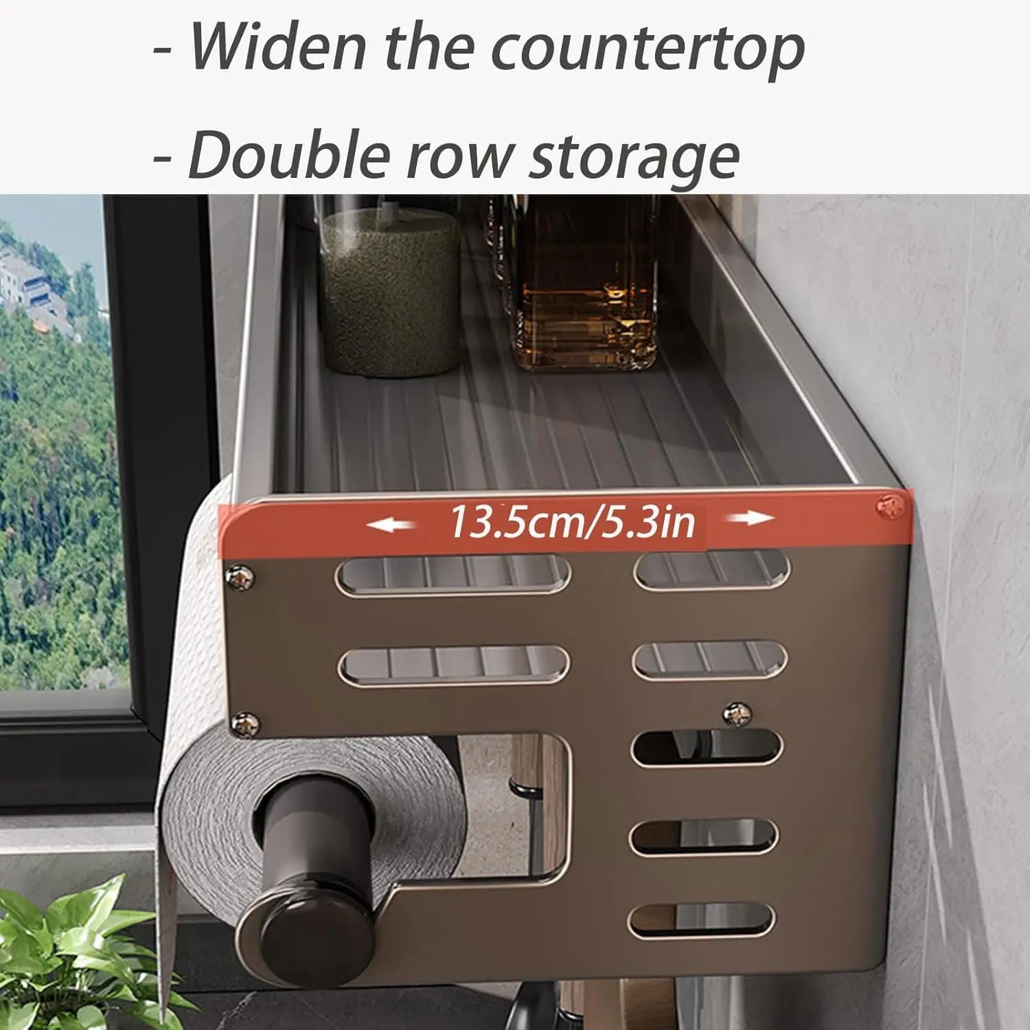 NANKO KitchenRack™ | Organizador de Parede Multifuncional para Cozinha